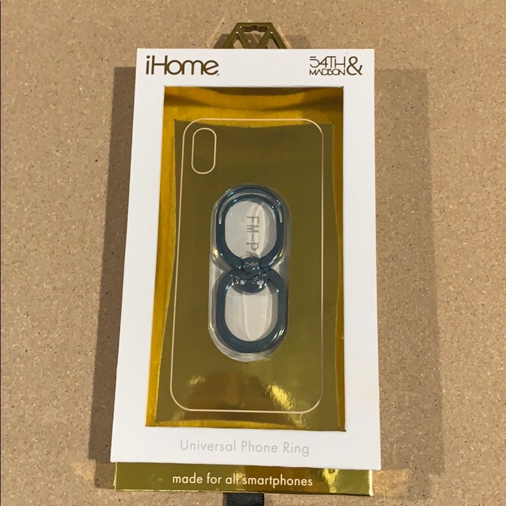 IHome 54th & Madison Universal Phone Ring in Teal